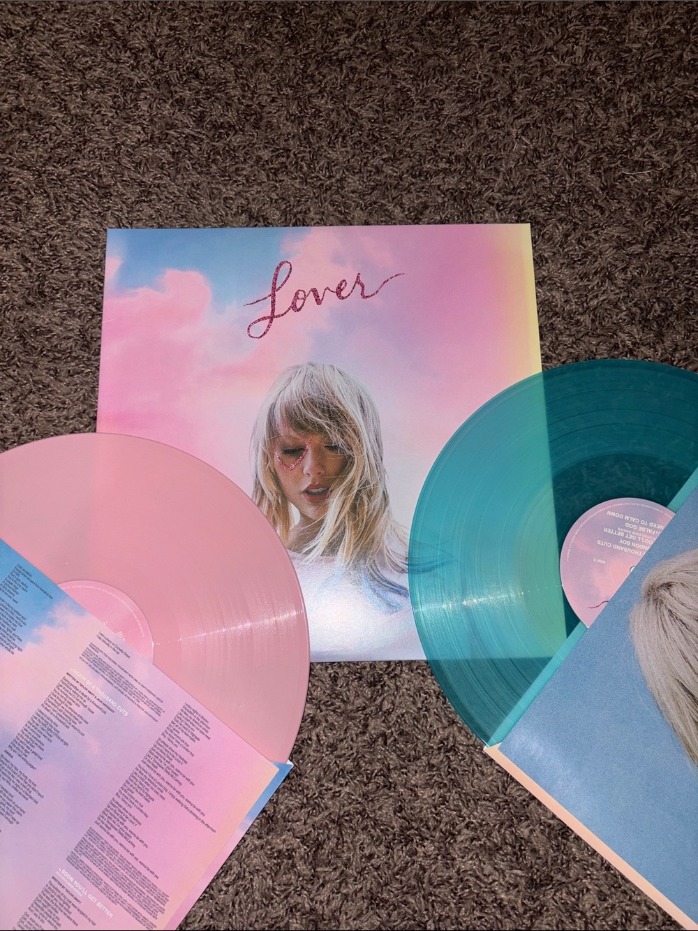 Lover Pastel Pink & Teal Vinyl Record Set
